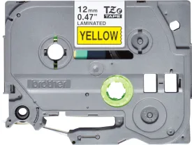 Brother Laminated Tape P-Touch Tze-631S - 12 Mm X 4 M - Black On Yellow