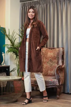 Casual Comfy super soft Brown Woollen Shrug