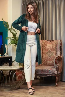 Casual Comfy super soft Emerald Green Woollen Shrug