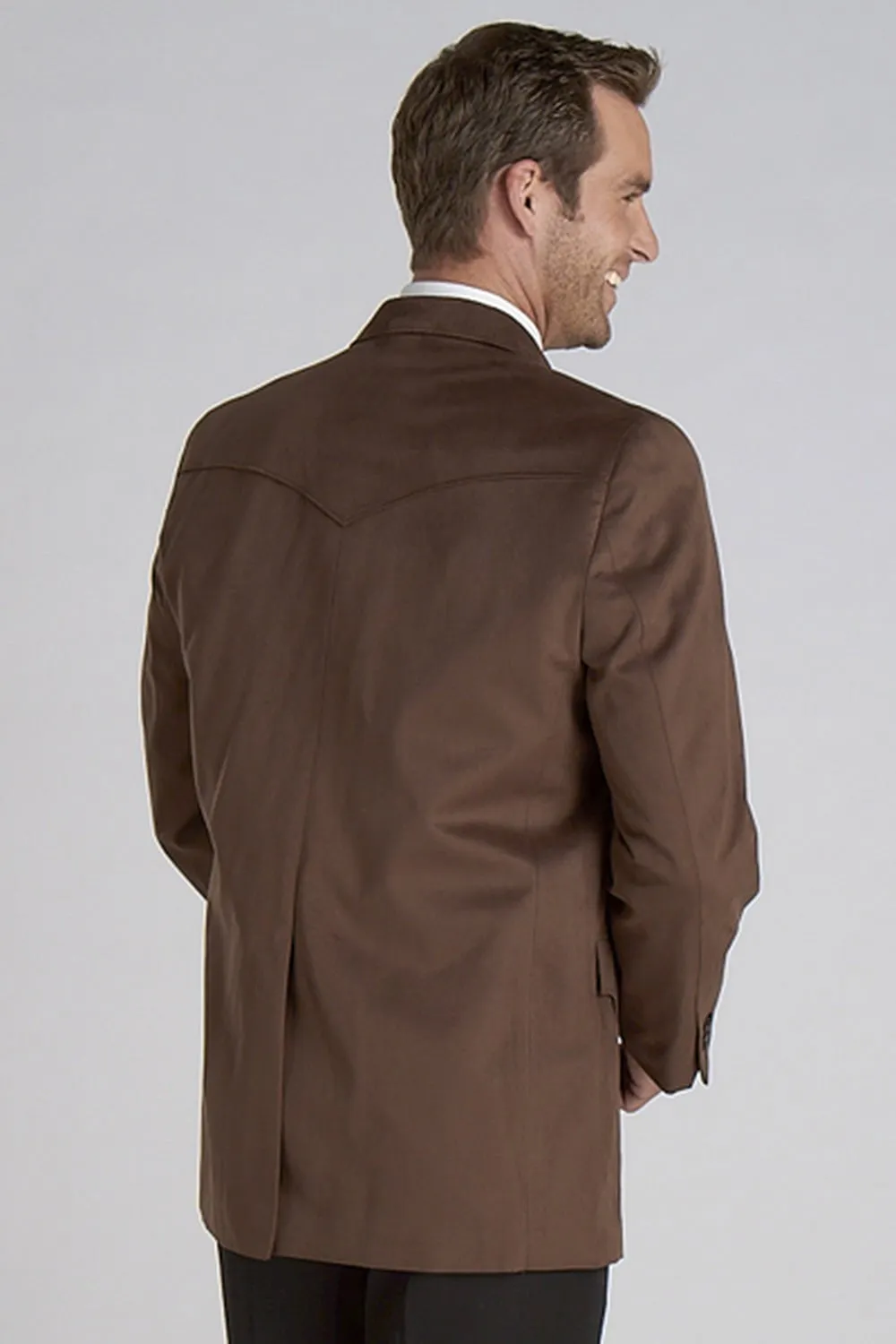 Circle S Mens Chestnut 100% Microsuede Houston Western Jacket Blazer 54 LX