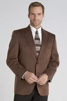 Circle S Mens Chestnut 100% Microsuede Houston Western Jacket Blazer 54 LX