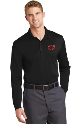 CornerStone Snag-Proof Long Sleeve Polo, Black
