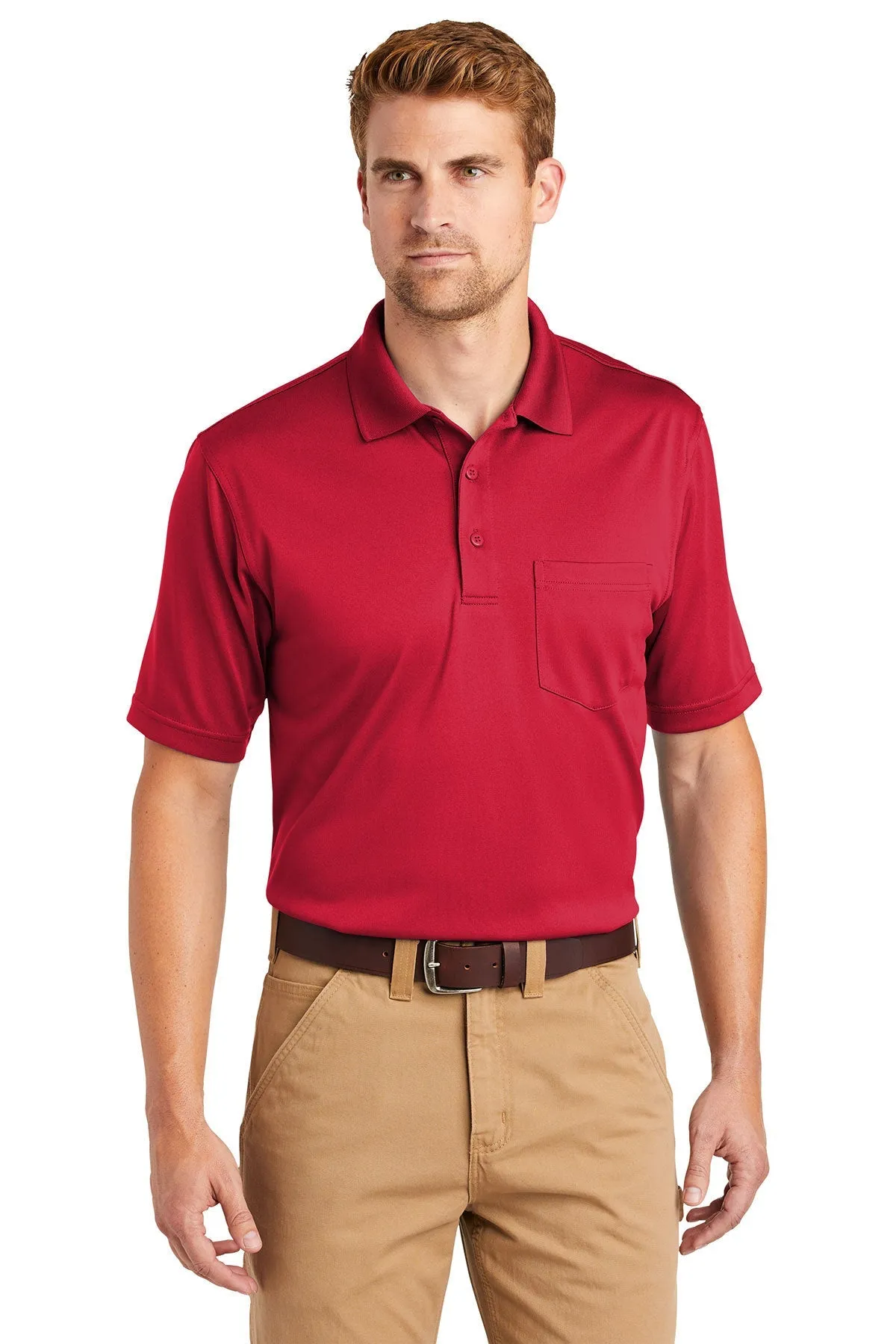 CornerStone Snag-Proof Pocket Polo, Red
