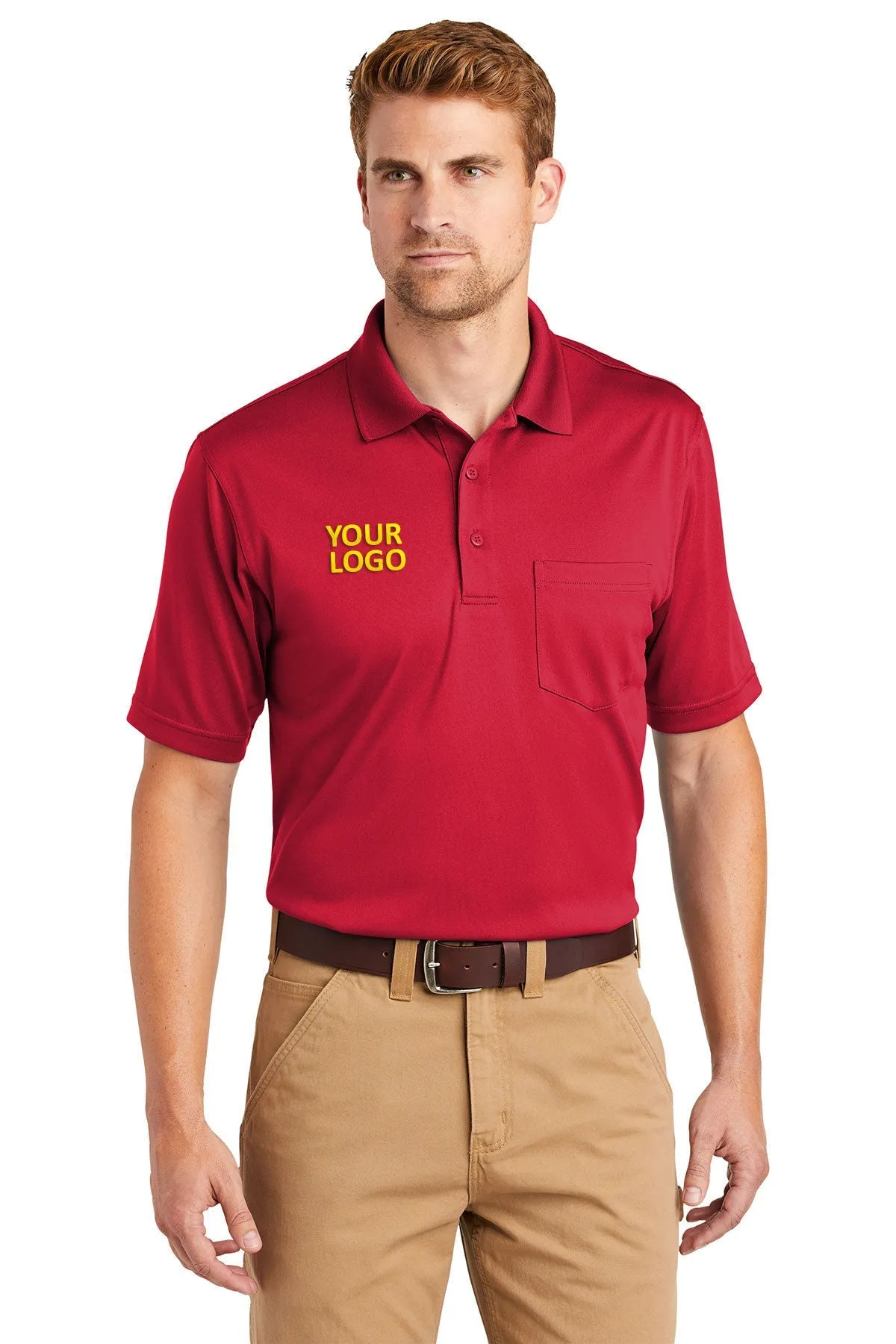 CornerStone Snag-Proof Pocket Polo, Red
