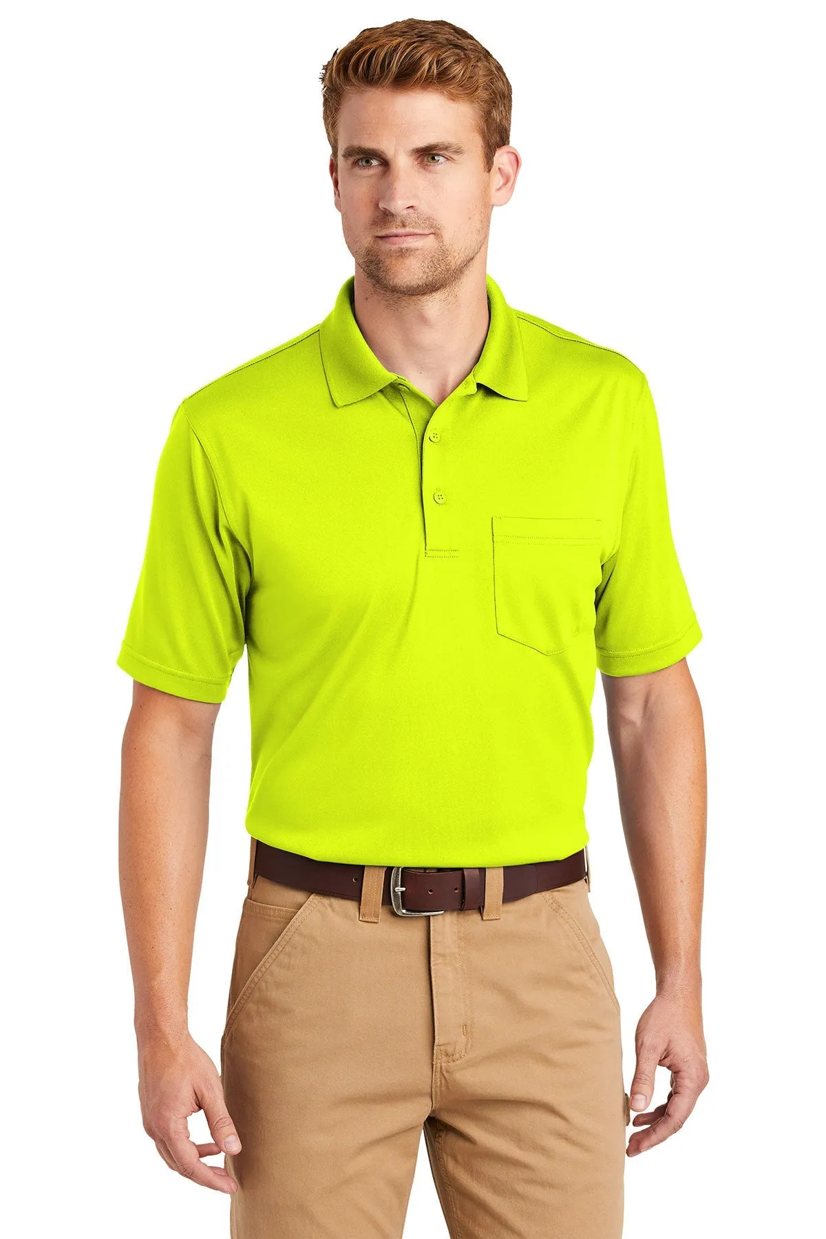 CornerStone Snag-Proof Pocket Polo, Safety Yellow