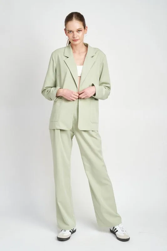 Emory Park OVERSIZED BLAZER WITH WELT POCKETS