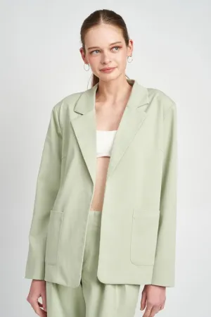 Emory Park OVERSIZED BLAZER WITH WELT POCKETS