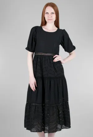 Europe Bound Boho Dress, Black