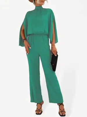 Fashion women’s new stand collar jumpsuit